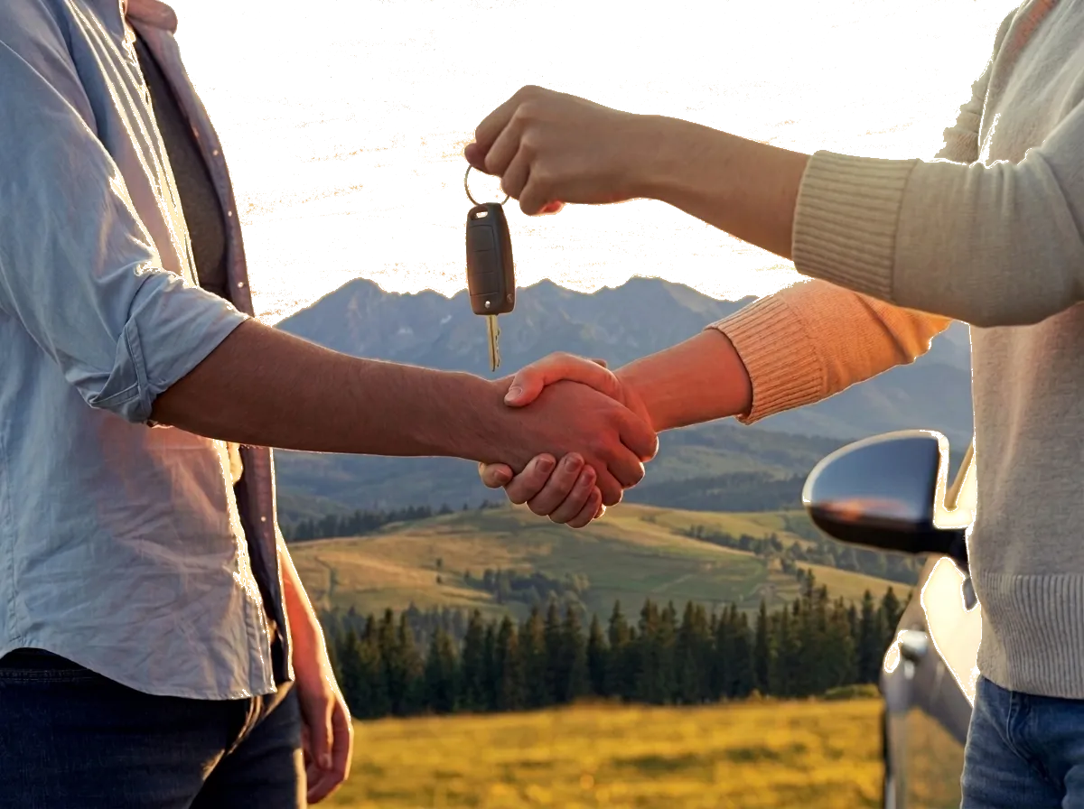 Vertrauensvoller Händedruck